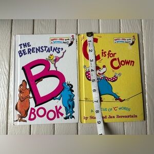 The Berenstains' B Book Dr. Seuss Beginners Books HC 1st Ed. AND C Book